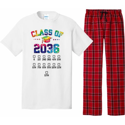 Class of 2036 Grow With Me With Space For Checkmarks Pajama Set