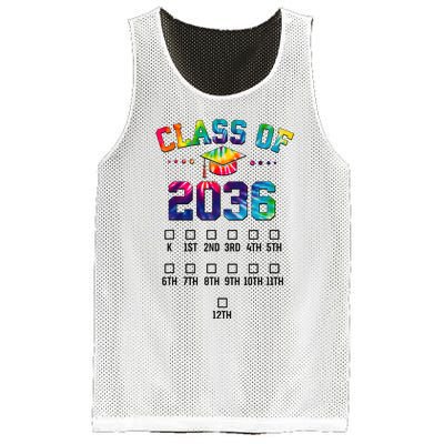 Class of 2036 Grow With Me With Space For Checkmarks Mesh Reversible Basketball Jersey Tank