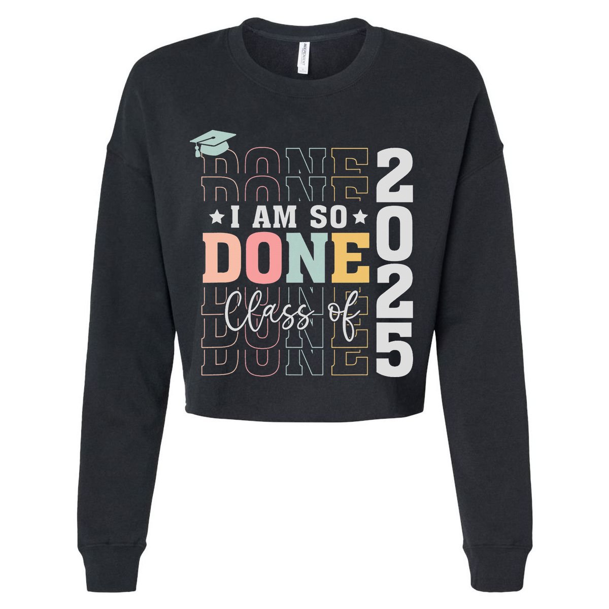 Class Of 2025 I Am So Done Senior 2025 Graduation Student V-Neck T-Shirt