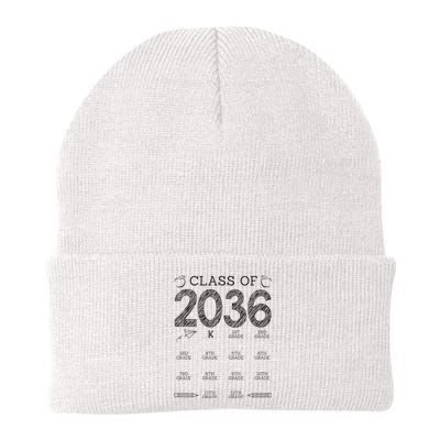 Class of 2036 Grow With Me With Space For Checkmarks Knit Cap Winter Beanie