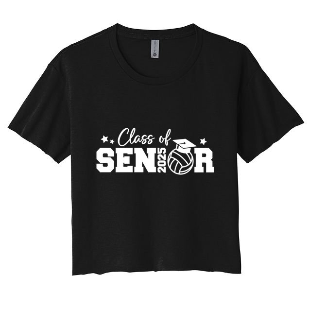 Class Of 2025 Graduation Volleyball Senior 2025 Cute Gift Crop Top