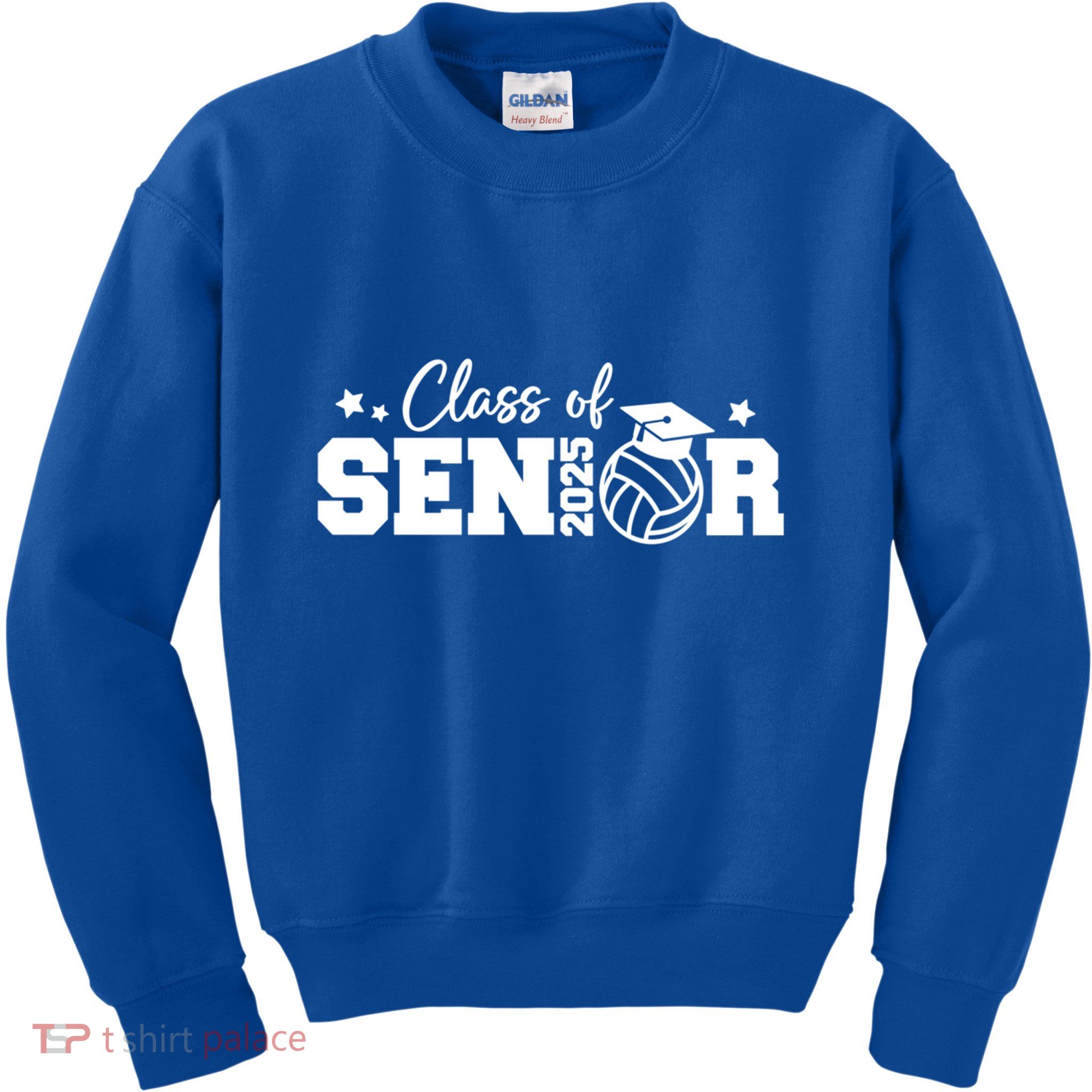 Class Of 2025 Graduation Volleyball Senior 2025 Cute Gift Kids Sweatshirt