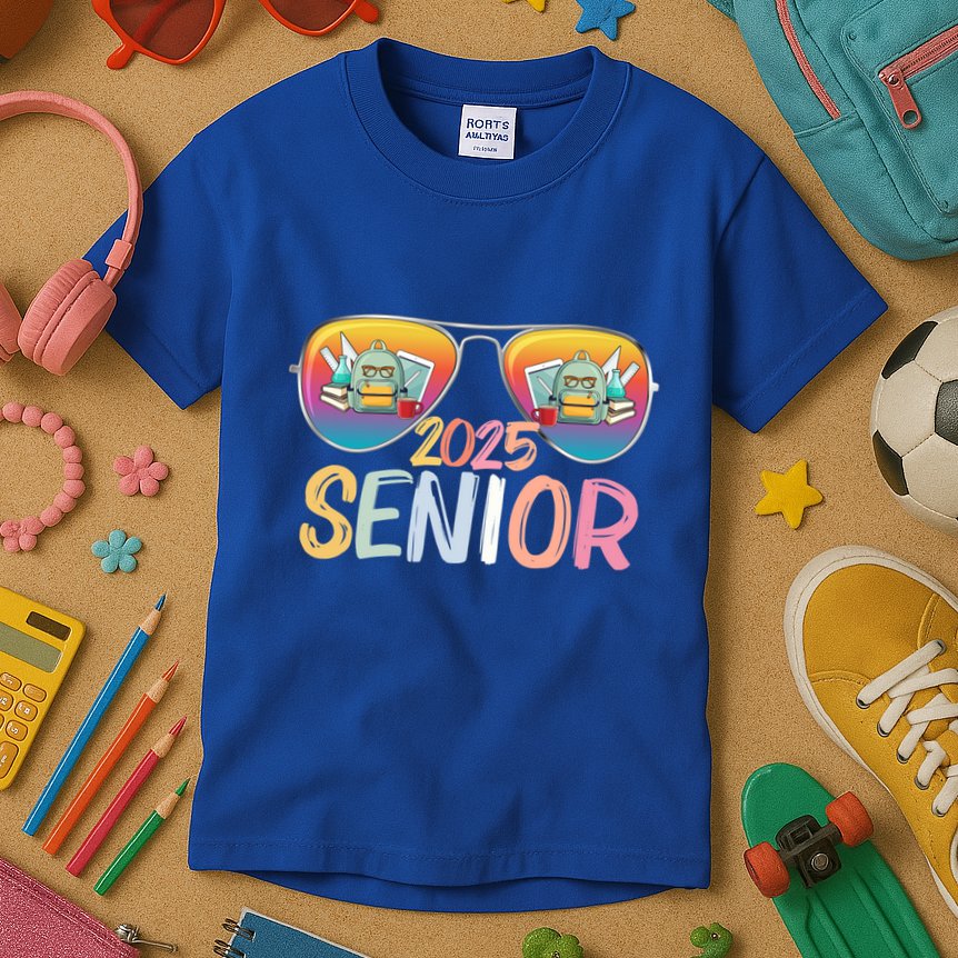 Class Of 2025 Sunglasses Senior 2025 Graduation Party Great Gift Kids T-Shirt