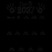Class Of 2037 Grow With Me Prek To 12th Grade 16oz Travel Tumbler