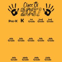 Class Of 2037 Grow With Me Prek To 12th Grade Pom Pom 12in Knit Beanie