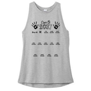 Class Of 2037 Grow With Me Prek To 12th Grade Ladies PosiCharge Tri-Blend Wicking Tank