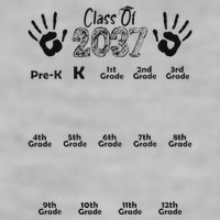 Class Of 2037 Grow With Me Prek To 12th Grade Ladies PosiCharge Tri-Blend Wicking Tank