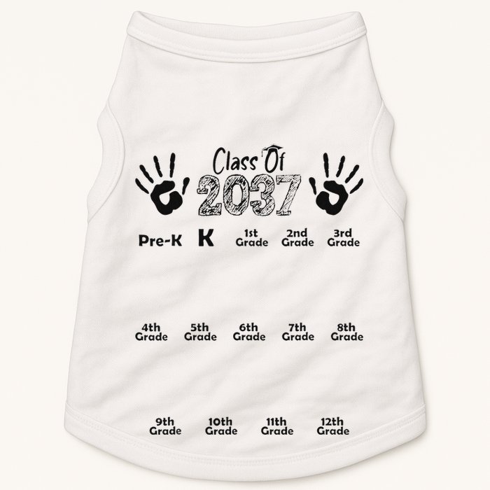 Class Of 2037 Grow With Me Prek To 12th Grade Doggie Tank