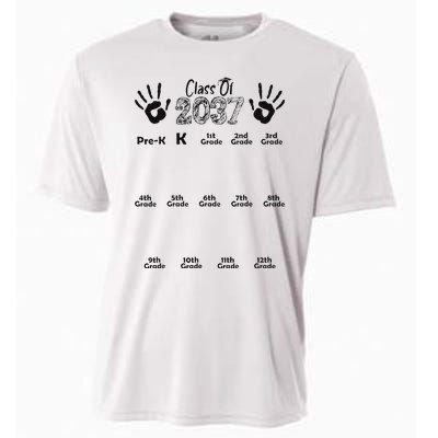 Class Of 2037 Grow With Me Prek To 12th Grade Cooling Performance Crew T-Shirt