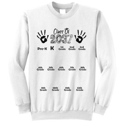 Class Of 2037 Grow With Me Prek To 12th Grade Sweatshirt