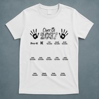 Class Of 2037 Grow With Me Prek To 12th Grade T-Shirt