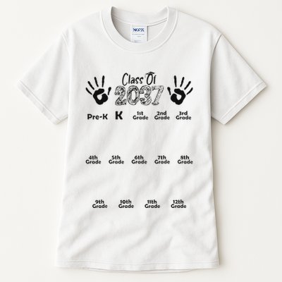 Class Of 2037 Grow With Me Prek To 12th Grade Tall T-Shirt