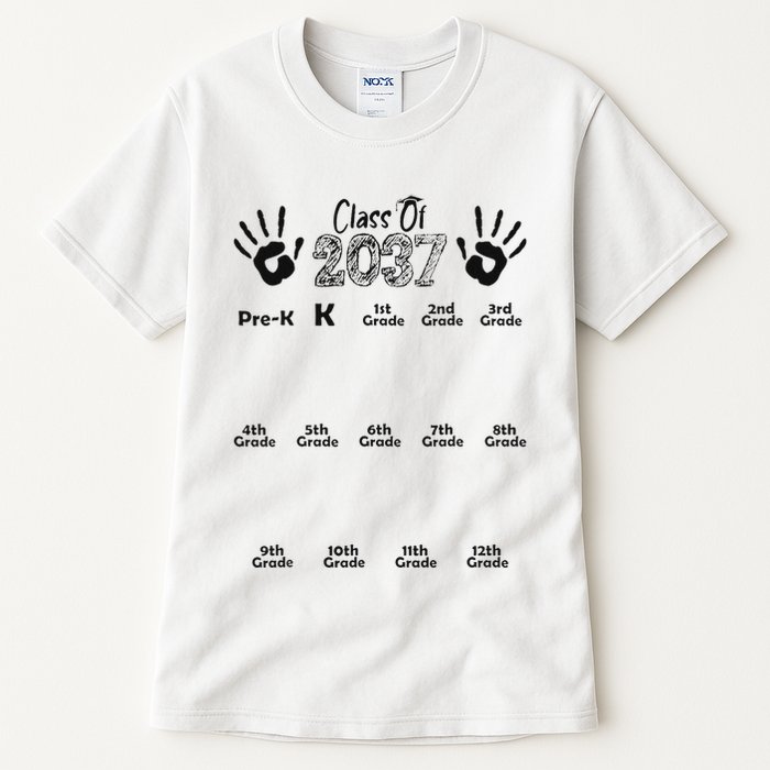 Class Of 2037 Grow With Me Prek To 12th Grade Tall T-Shirt