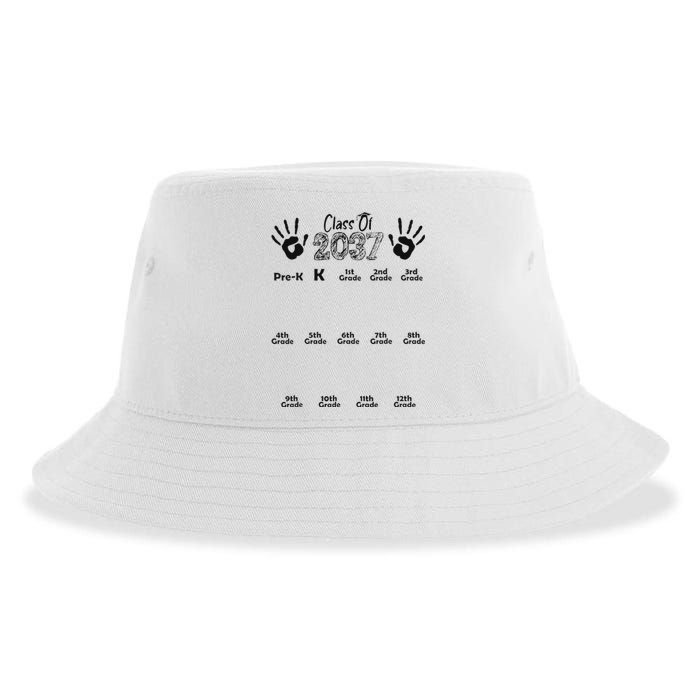 Class Of 2037 Grow With Me Prek To 12th Grade Sustainable Bucket Hat