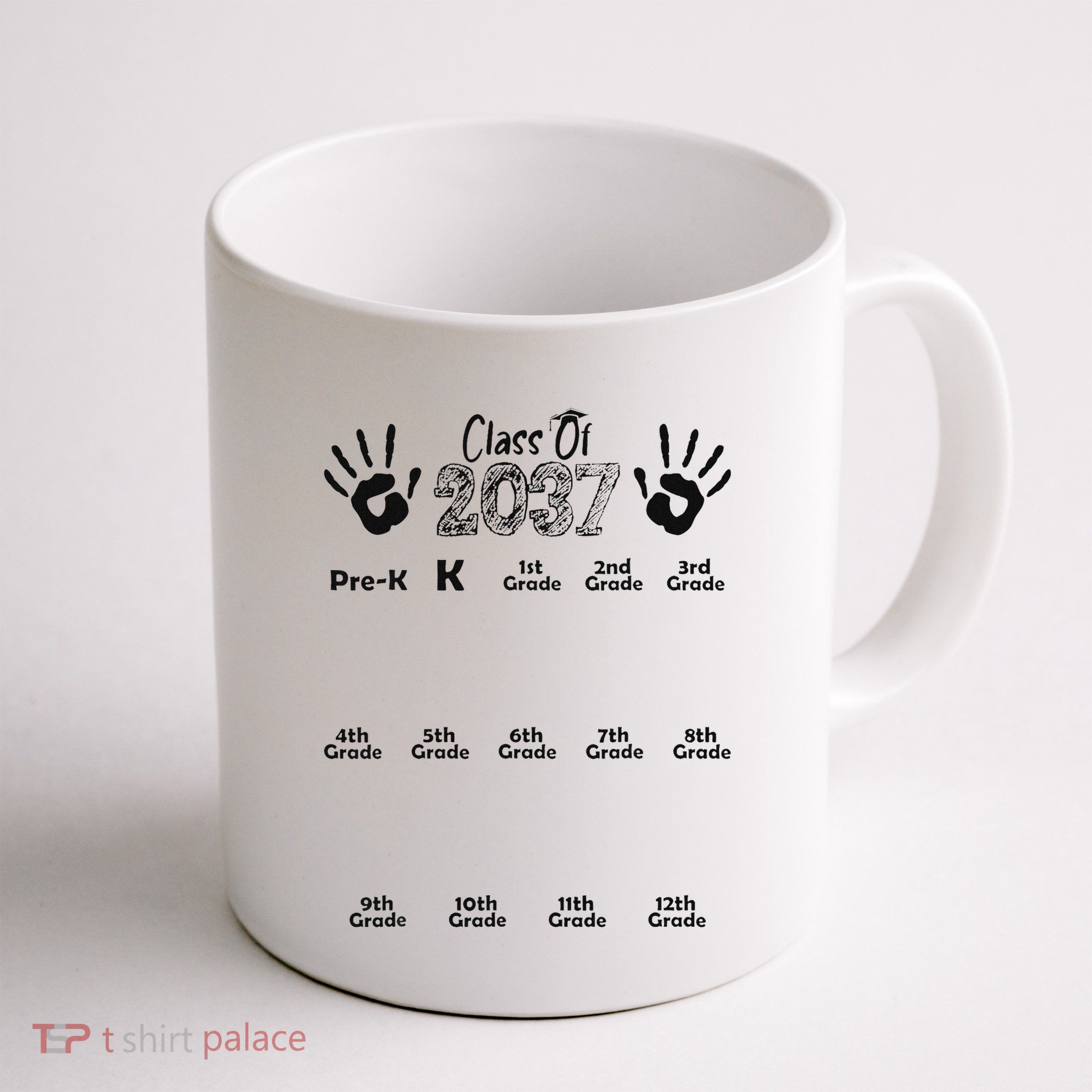 Class Of 2037 Grow With Me Prek To 12th Grade Mug