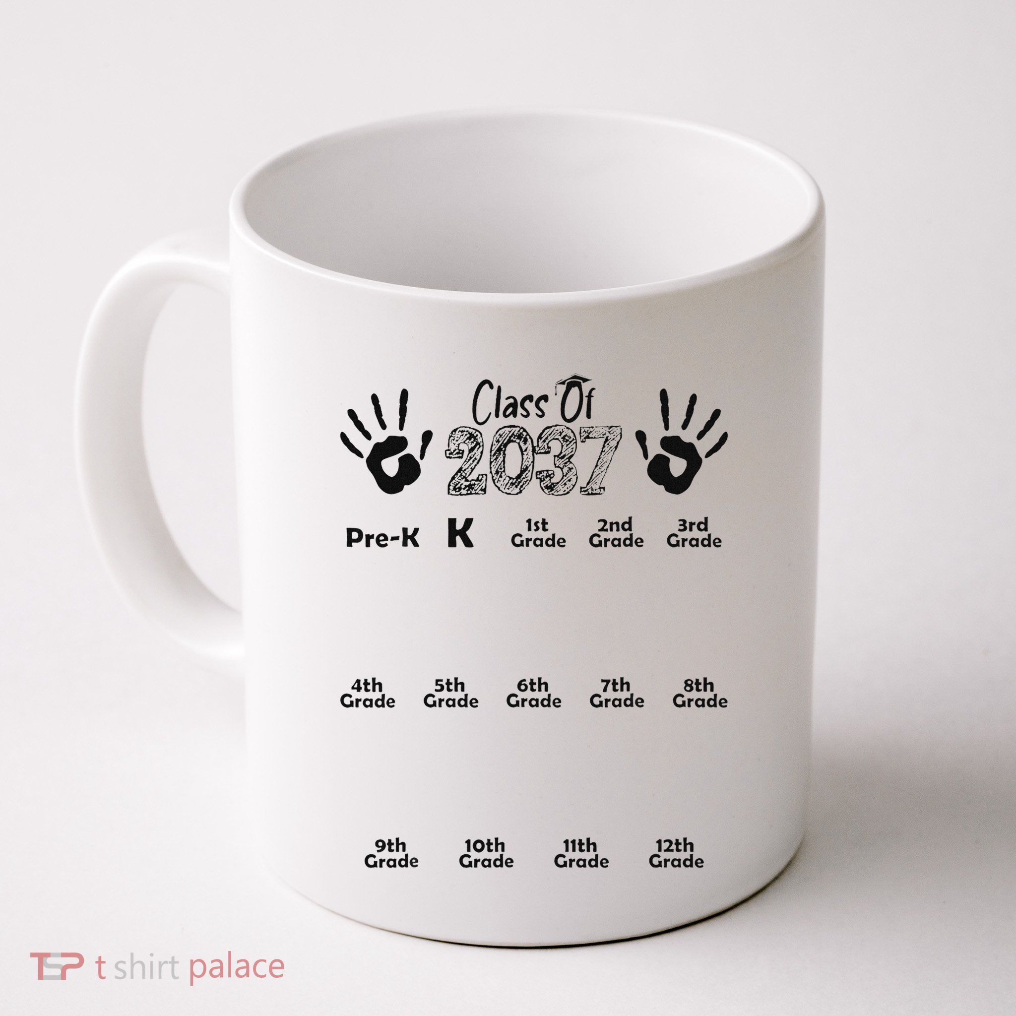 Class Of 2037 Grow With Me Prek To 12th Grade Mug