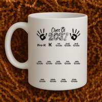 Class Of 2037 Grow With Me Prek To 12th Grade Mug