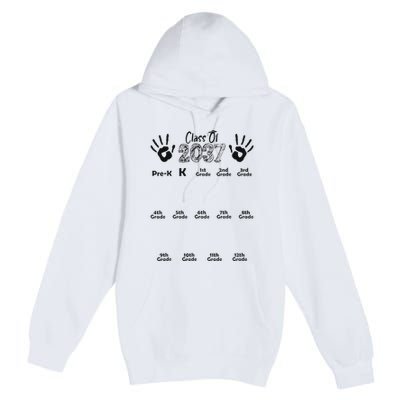 Class Of 2037 Grow With Me Prek To 12th Grade Premium Pullover Hoodie