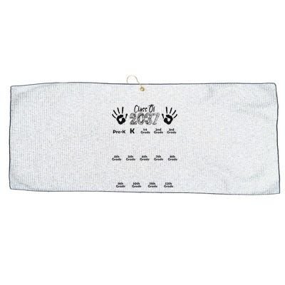 Class Of 2037 Grow With Me Prek To 12th Grade Large Microfiber Waffle Golf Towel