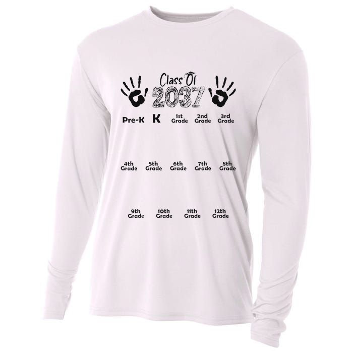 Class Of 2037 Grow With Me Prek To 12th Grade Cooling Performance Long Sleeve Crew
