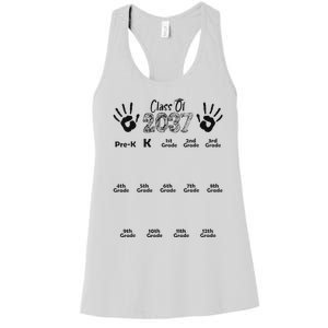 Class Of 2037 Grow With Me Prek To 12th Grade Women's Racerback Tank