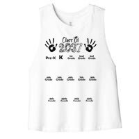 Class Of 2037 Grow With Me Prek To 12th Grade Women's Racerback Cropped Tank