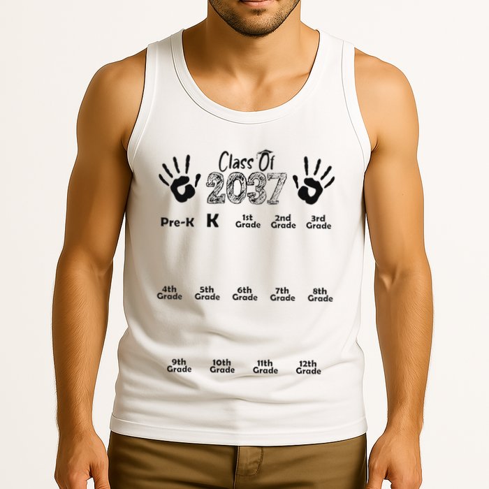 Class Of 2037 Grow With Me Prek To 12th Grade Tank Top