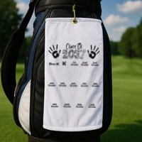 Class Of 2037 Grow With Me Prek To 12th Grade Golf Towel