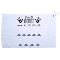 Class Of 2037 Grow With Me Prek To 12th Grade Grommeted Golf Towel