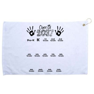 Class Of 2037 Grow With Me Prek To 12th Grade Grommeted Golf Towel