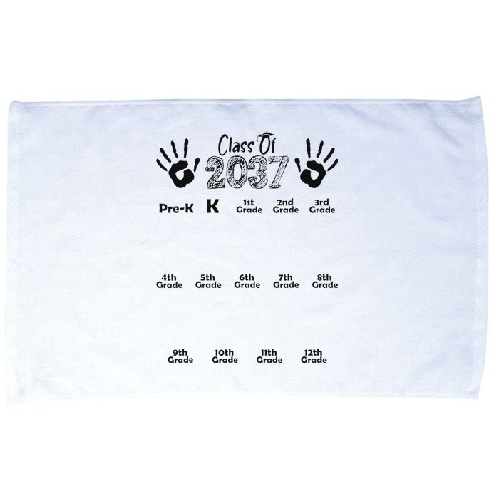 Class Of 2037 Grow With Me Prek To 12th Grade Microfiber Hand Towel