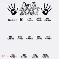 Class Of 2037 Grow With Me Prek To 12th Grade Crop Top