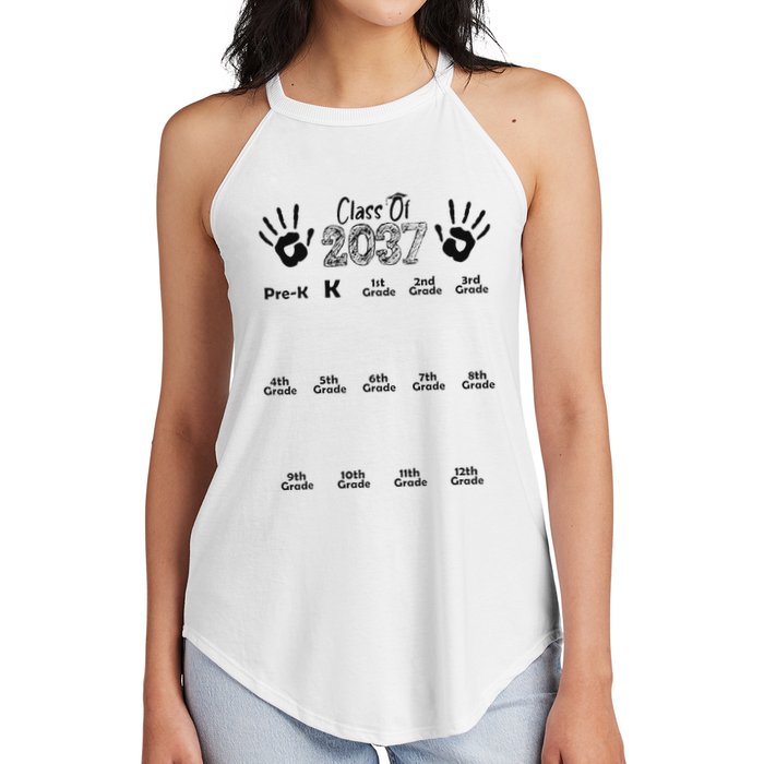 Class Of 2037 Grow With Me Prek To 12th Grade Women's Perfect Tri Rocker Tank