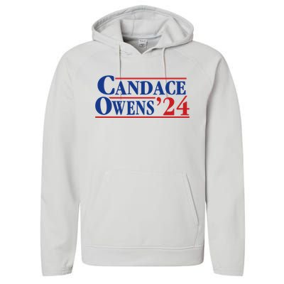 Candace Owens 24 For President Performance Fleece Hoodie