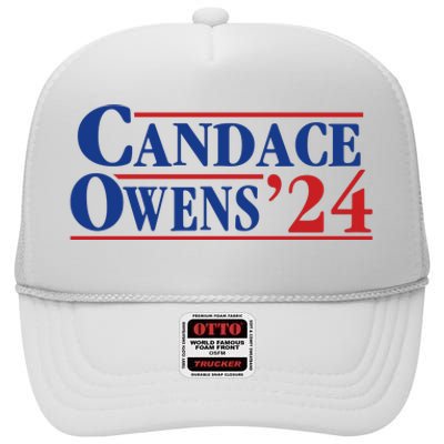 Candace Owens 24 For President High Crown Mesh Back Trucker Hat