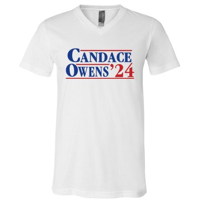 Candace Owens 24 For President V-Neck T-Shirt