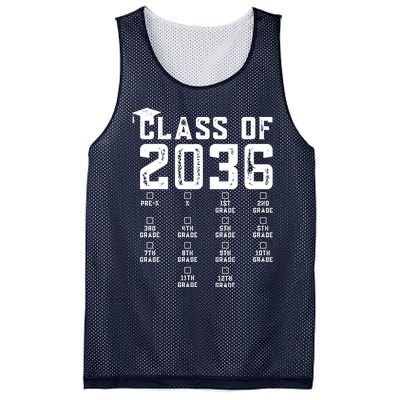 Class Of 2036 Grow With Me With Space For Checkmarks Mesh Reversible Basketball Jersey Tank