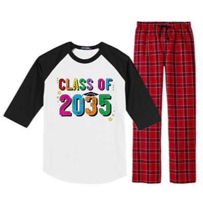 CLASS OF 2035 Grow With Me Funny First Day Of School Raglan Sleeve Pajama Set