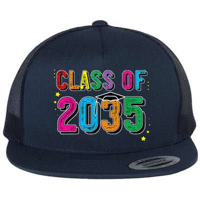 CLASS OF 2035 Grow With Me Funny First Day Of School Flat Bill Trucker Hat