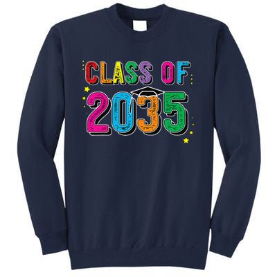 CLASS OF 2035 Grow With Me Funny First Day Of School Tall Sweatshirt