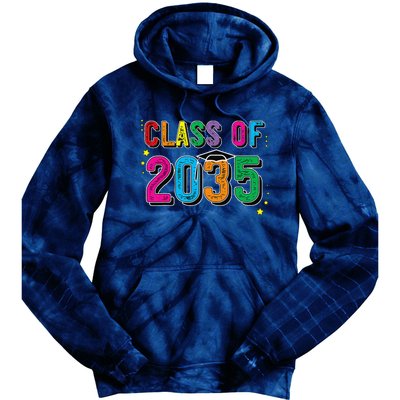 CLASS OF 2035 Grow With Me Funny First Day Of School Tie Dye Hoodie