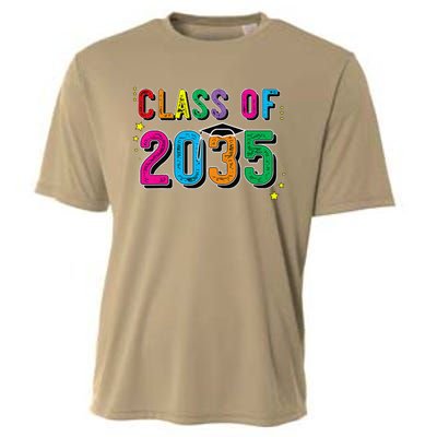 CLASS OF 2035 Grow With Me Funny First Day Of School Cooling Performance Crew T-Shirt