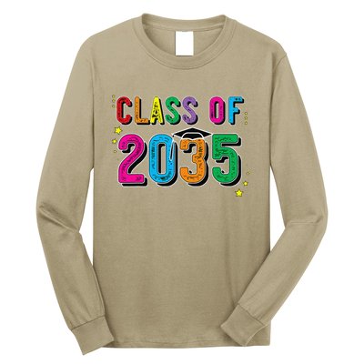 CLASS OF 2035 Grow With Me Funny First Day Of School Long Sleeve Shirt