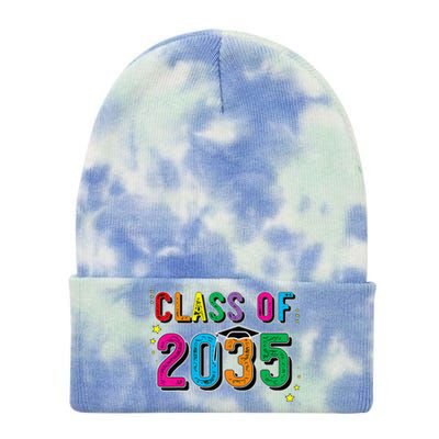 CLASS OF 2035 Grow With Me Funny First Day Of School Tie Dye 12in Knit Beanie