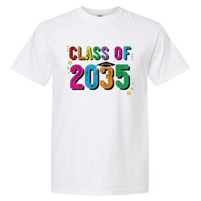 CLASS OF 2035 Grow With Me Funny First Day Of School Garment-Dyed Heavyweight T-Shirt