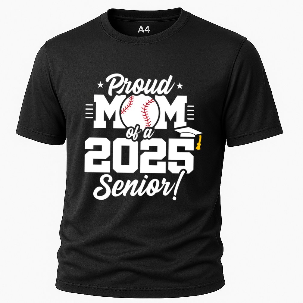 Class Of 2025 Senior Year Baseball Mom Senior 2025 Gift Cooling Performance Crew T-Shirt
