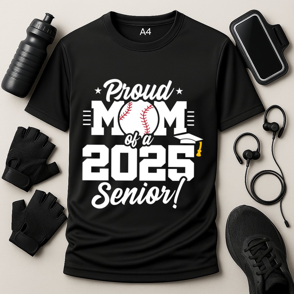 Class Of 2025 Senior Year Baseball Mom Senior 2025 Gift Cooling Performance Crew T-Shirt