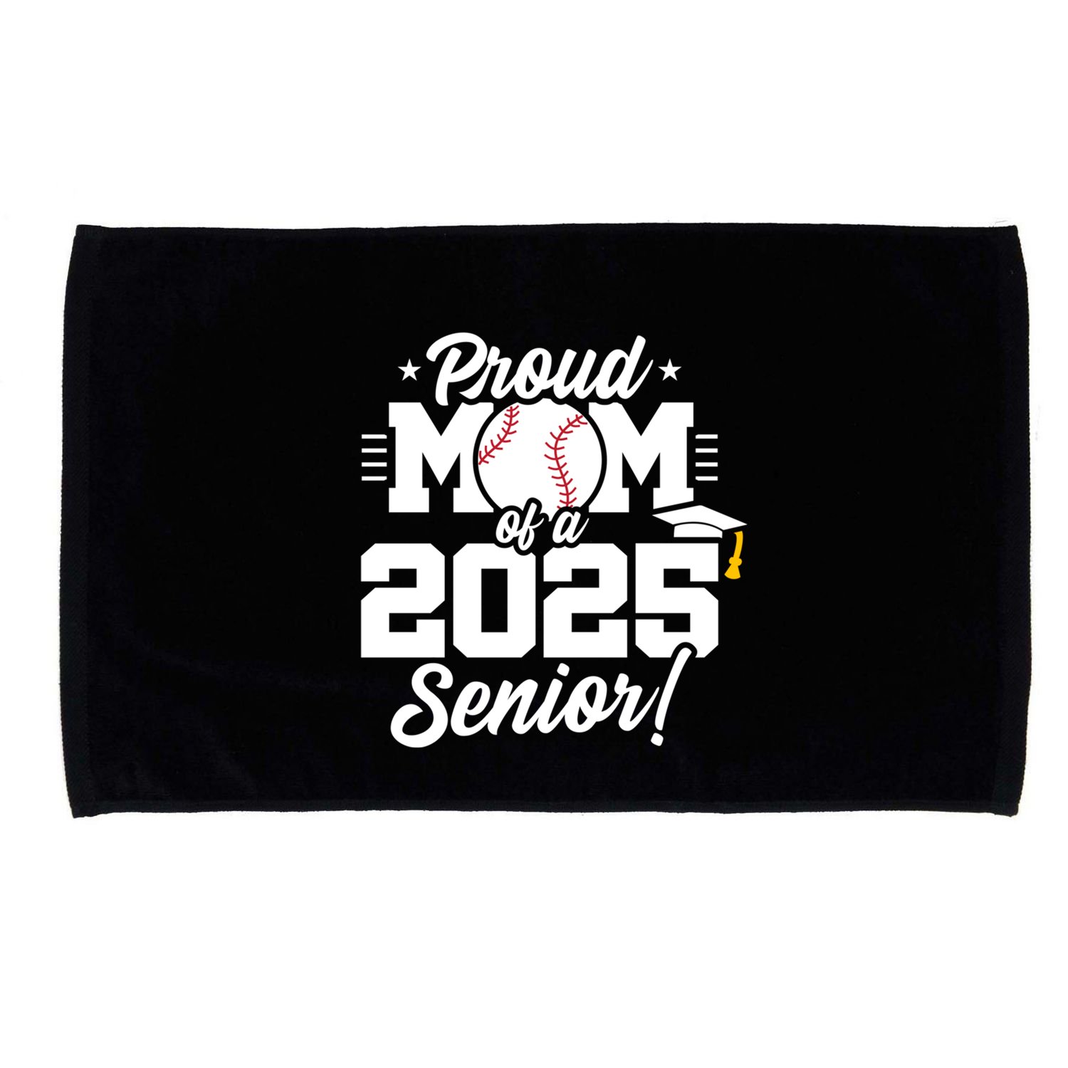Class Of 2025 Senior Year Baseball Mom Senior 2025 Gift Microfiber Hand Towel