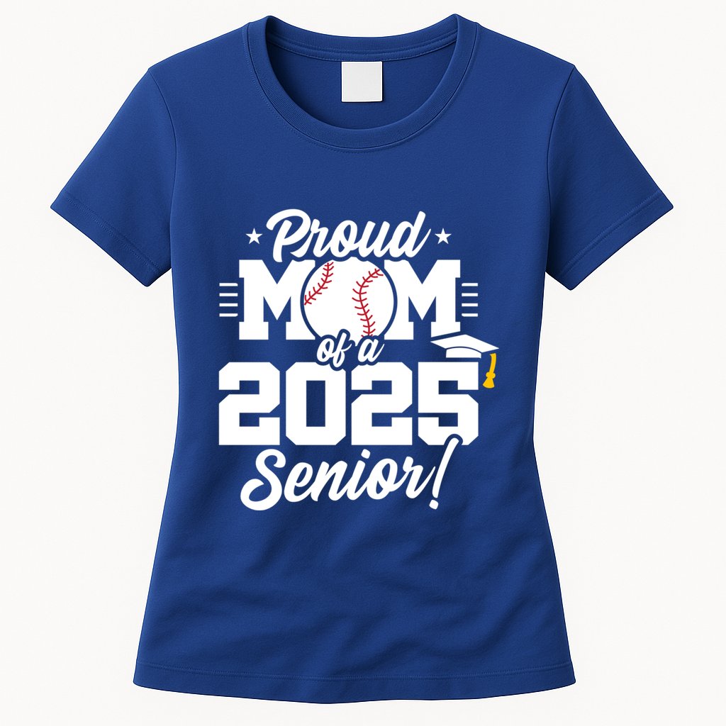 Class Of 2025 Senior Year Baseball Mom Senior 2025 Gift Womens T-Shirt