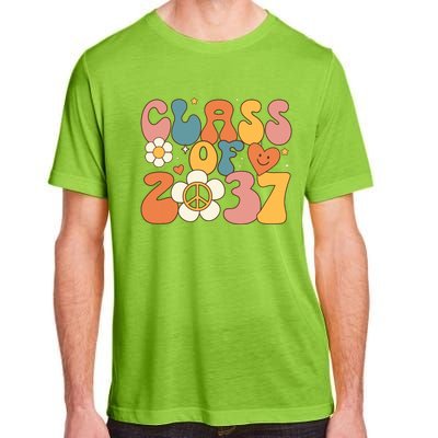 Class Of 2037 Hippie Peace Grow Me Kindergarten To Graduate Adult ChromaSoft Performance T-Shirt